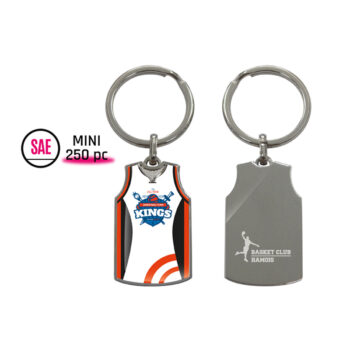 PORTE-CLES METAL PERSONNALISABLE - BASKETBALL-Porte-clés Auto Outil-Porte-clés1