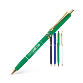 STYLO BILLE BLEUE PLASTIQUE CLIP METAL RETRACTABLE-Stylos et écriture-Stylo écriture bleue1